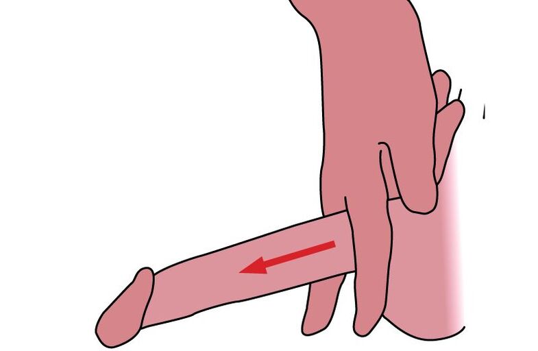 técnica de estiramento do pene